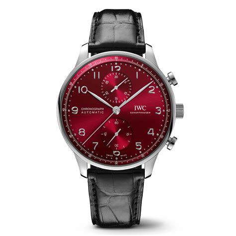 iwc portugieser red dial|iwc portugieser series.